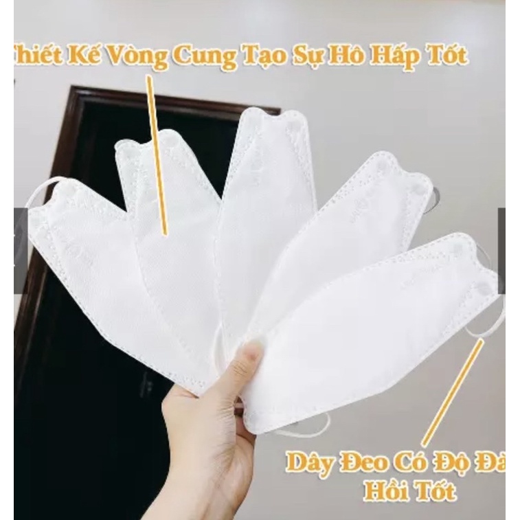 (sét 10 chiếc) khẩu trang kf94 4 lớp kháng khuẩn cho người lớn tiêu chuẩn hàn quốc