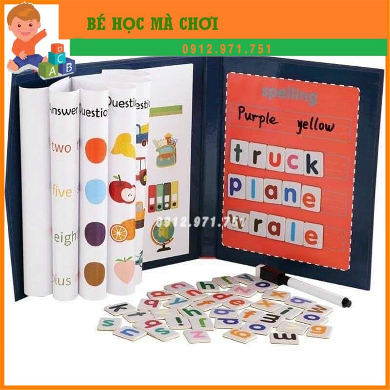 (Xả kho giá sốc) BỘ ĐỒ CHƠI GHÉP CHỮ VÀ SỐ SPELLING GAME CHO BÉ