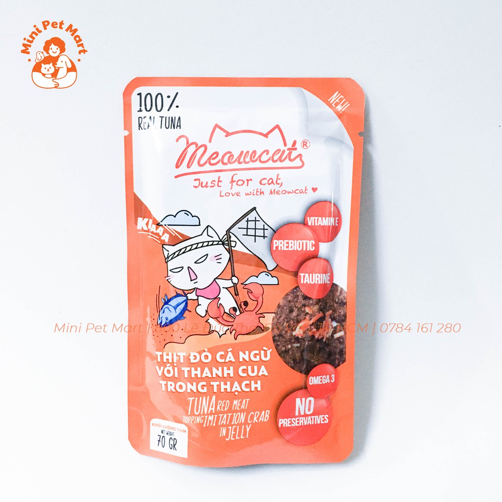 Pate gói cho mèo trưởng thành MEOWCAT 70g