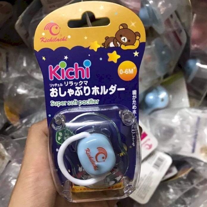 [Loại đẹp] Ti ngậm, ti giả Silicon cao cấp KICHILACHI cho bé 0-6m