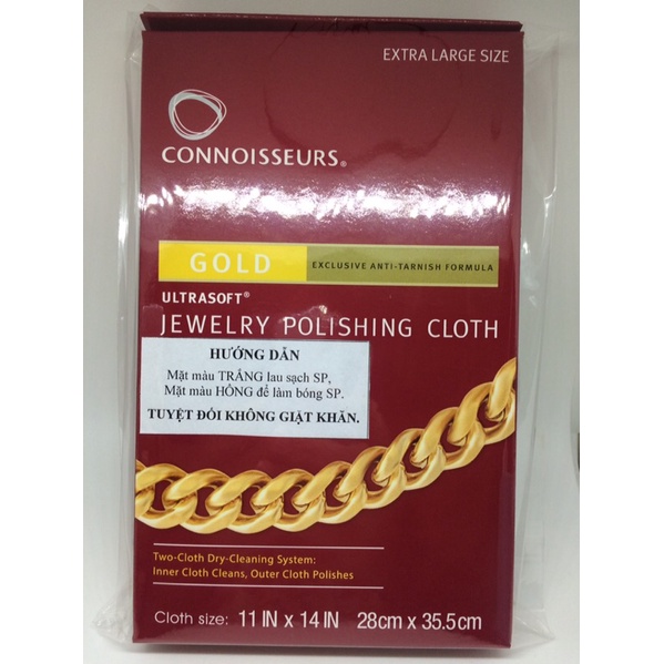 Khăn lau  trang sức Vàng Bạc Mỹ chính hãng