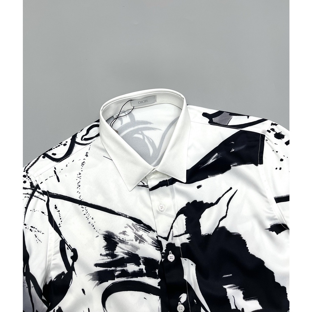 Áo sơ mi Dior họa tiết LA 2022 on web