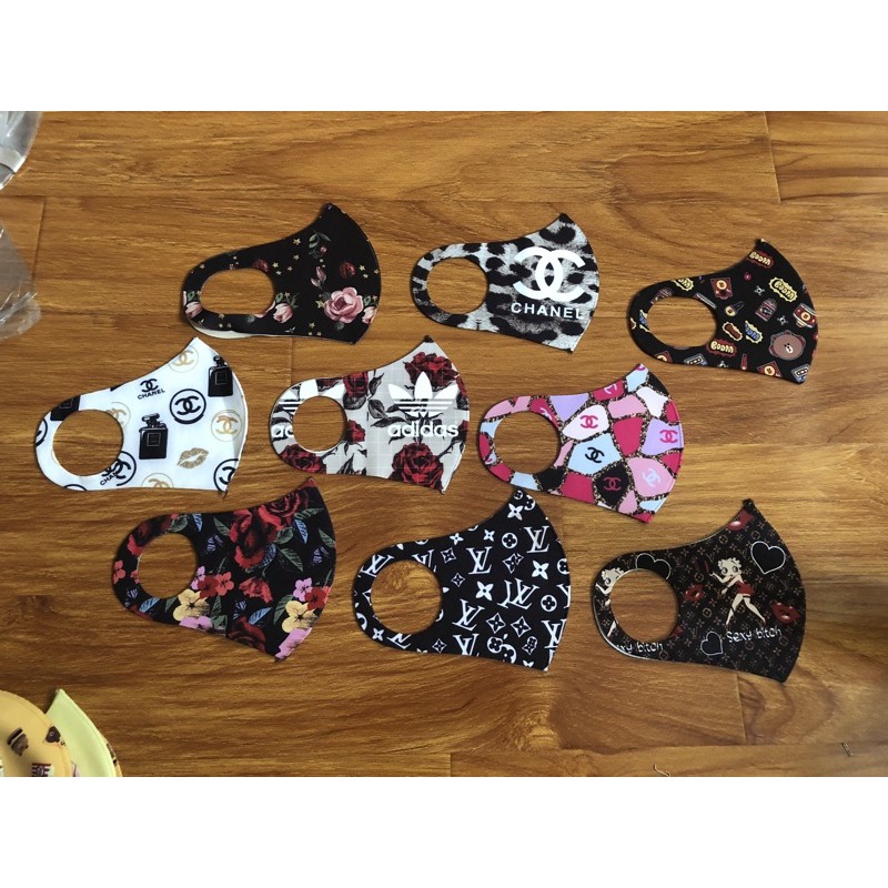 Khẩu trang vải hình 3d người lớn