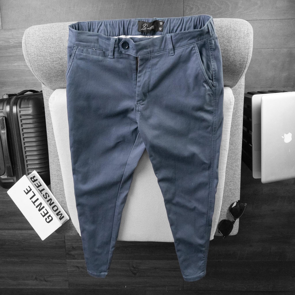 Quần Dài Kaki Nam Bentino Co Giãn Thoải Mái, Có Cạp Chun, Form Rộng
