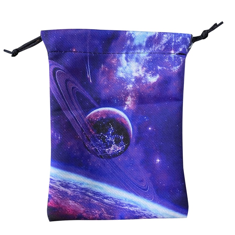 Túi Dây Rút Đựng Thẻ Bài Tarot Chất Liệu Nhung In Họa Tiết