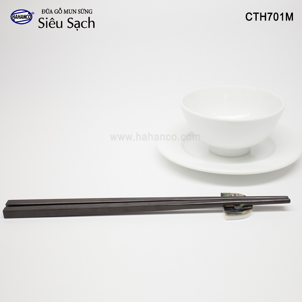 Đũa gỗ Mun sừng trơn VIP - CTH701MV  Đũa gỗ tự nhiên cao cấp - HAHANCO
