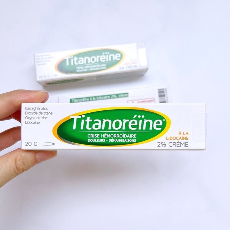 Kem Titanoreine - Tuýp kem bôi trĩ ngoại 20gr của Pháp