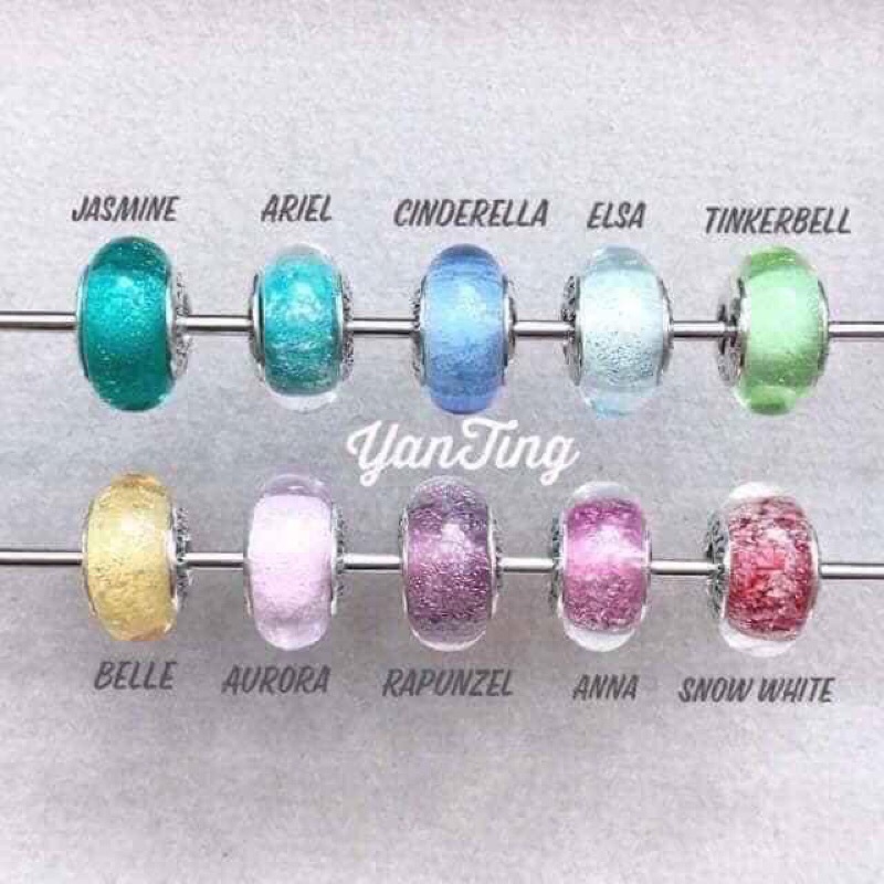 Charm glass phát sáng bạc 925 nhungsophie