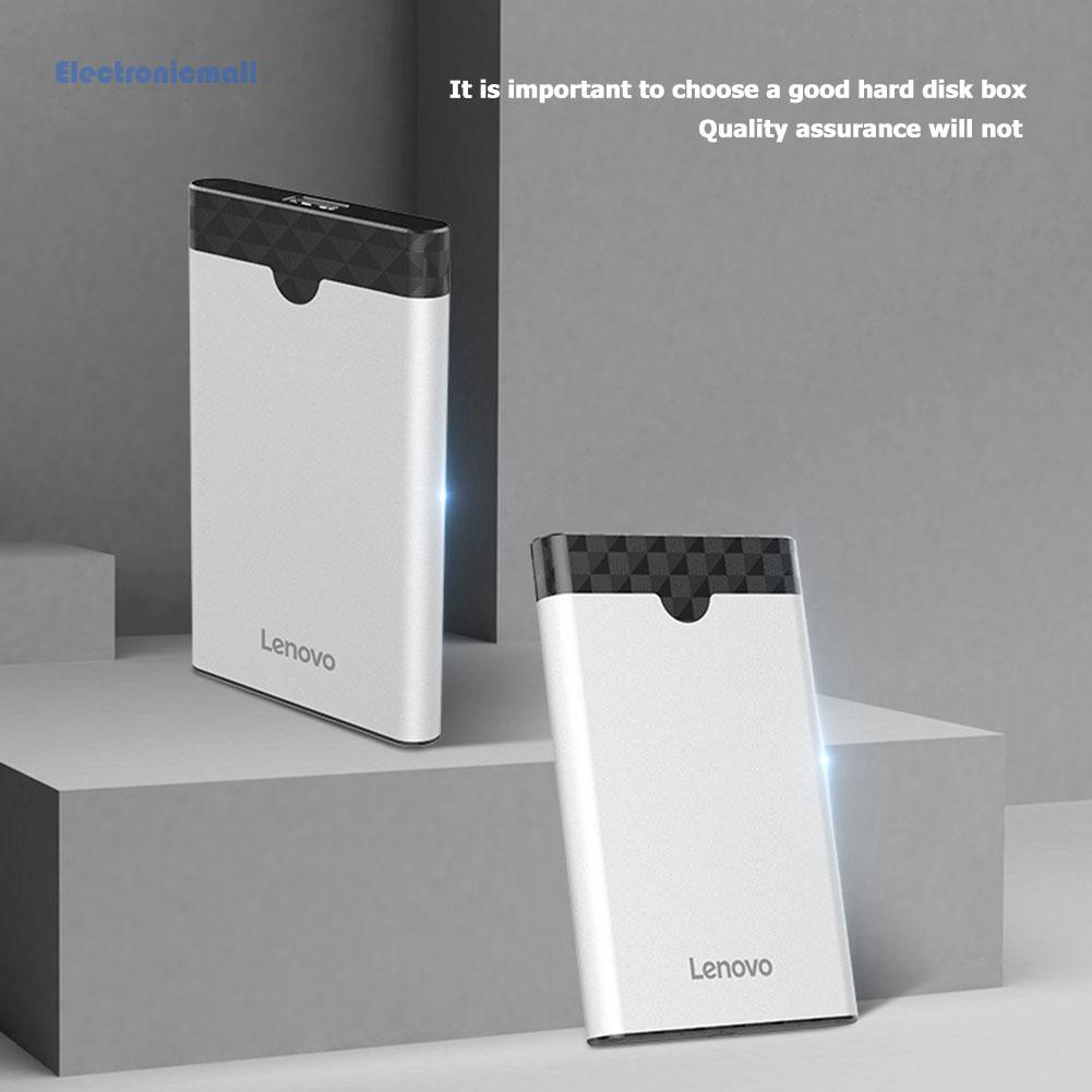 Vỏ Ổ Cứng Điện Tửmall01 Lenovo S-03 Usb 3.0 Sata Hdd Ssd Box 5gbps 2.5 Inch Ốp