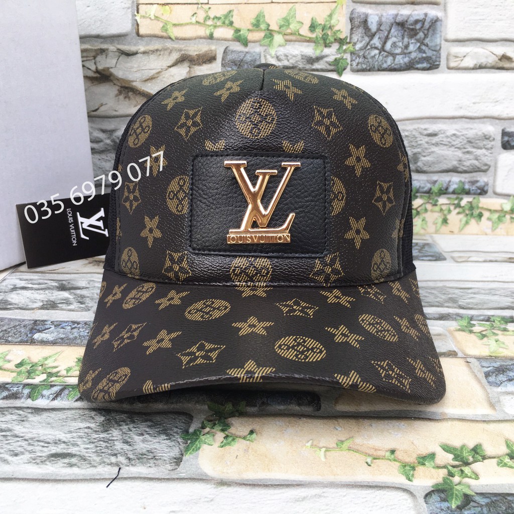 Nón Lưỡi Trai Vải Da Hiệu LOUIS VUITTON Full Tem Hàng Hiệu, Thời Trang Mũ Nón Nam Nữ HIỆU VL sang trọng đẹp mắt