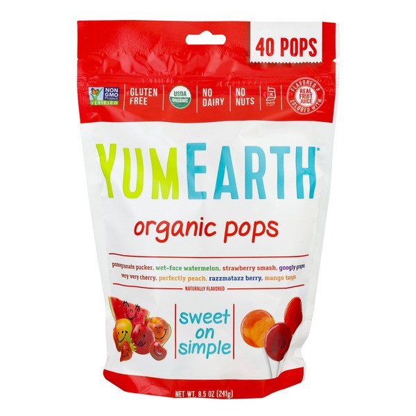 Kẹo mút hữu cơ Yummy Earth