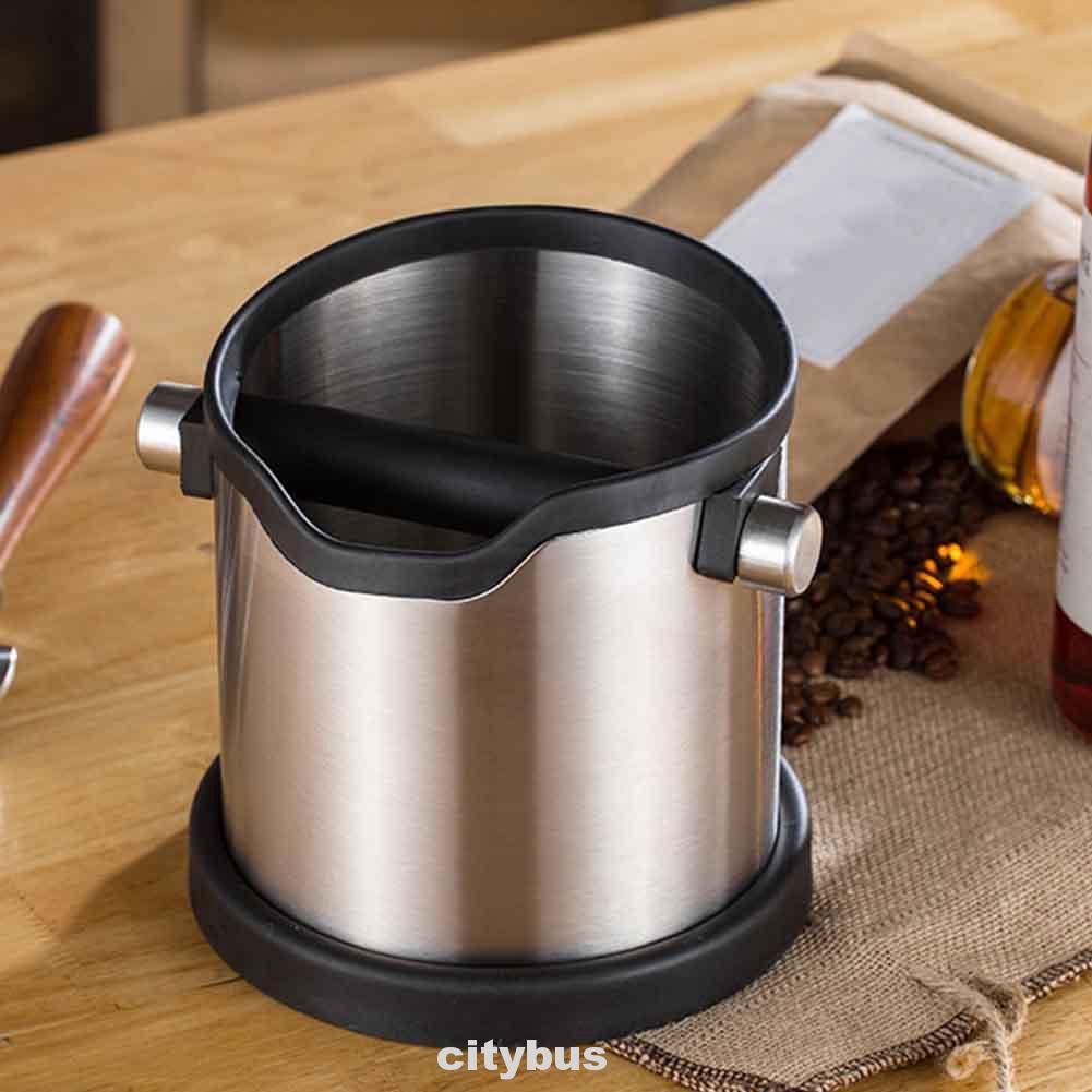 1800ml Home Restaurant Bar Kitchen Tool Large Capacity Detachable Stainless Steel Coffee Knock Box