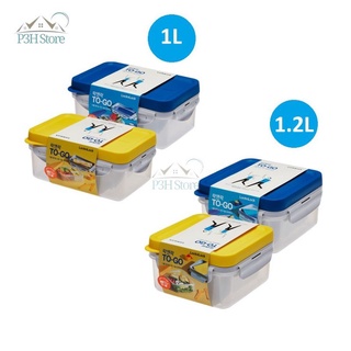 Hộp cơm nhựa 2 ngăn 3 ngăn lock lock dùng được trong lò vi sóng kèm thìa dĩa Lock lock
