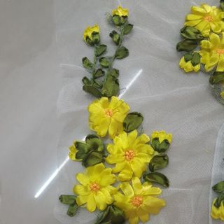 Bông ruy băng thêu: Hoa cúc