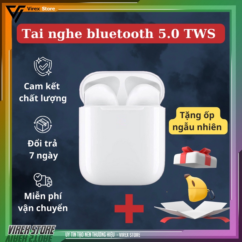 Tai Nghe Bluetooth A2 Không Dây 5.0 xác định - thay tên - Sạc Không Dây - Tháo Tai Dừng Nhạc bạn dạng 2021( mã A2)