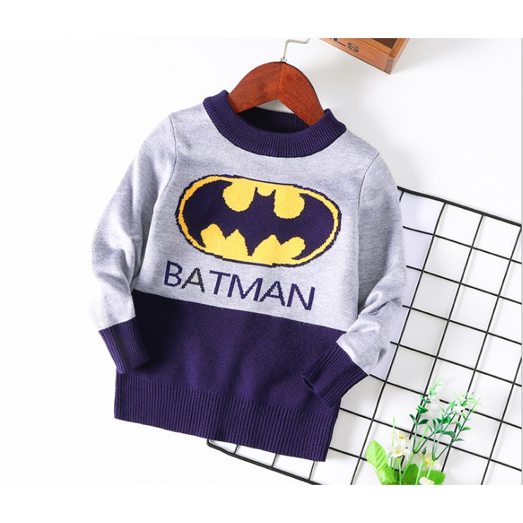 CHÍNH HÃNG_Áo Len 2 Lớp Bé Trai Siêu Anh Hùng_Hãng 27Kids | BigBuy360 - bigbuy360.vn