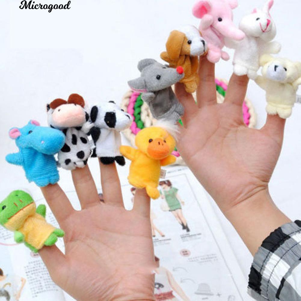 Bộ 10 con rối tay hình động vật cho bé