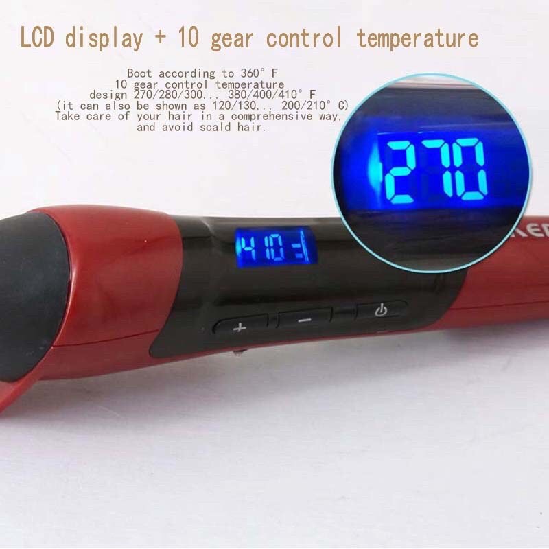 bán sỉ máy uốn tóc setting bồng bềnh có chỉnh nhiệt, màn hình LCD cao cấp kemei KM 3110