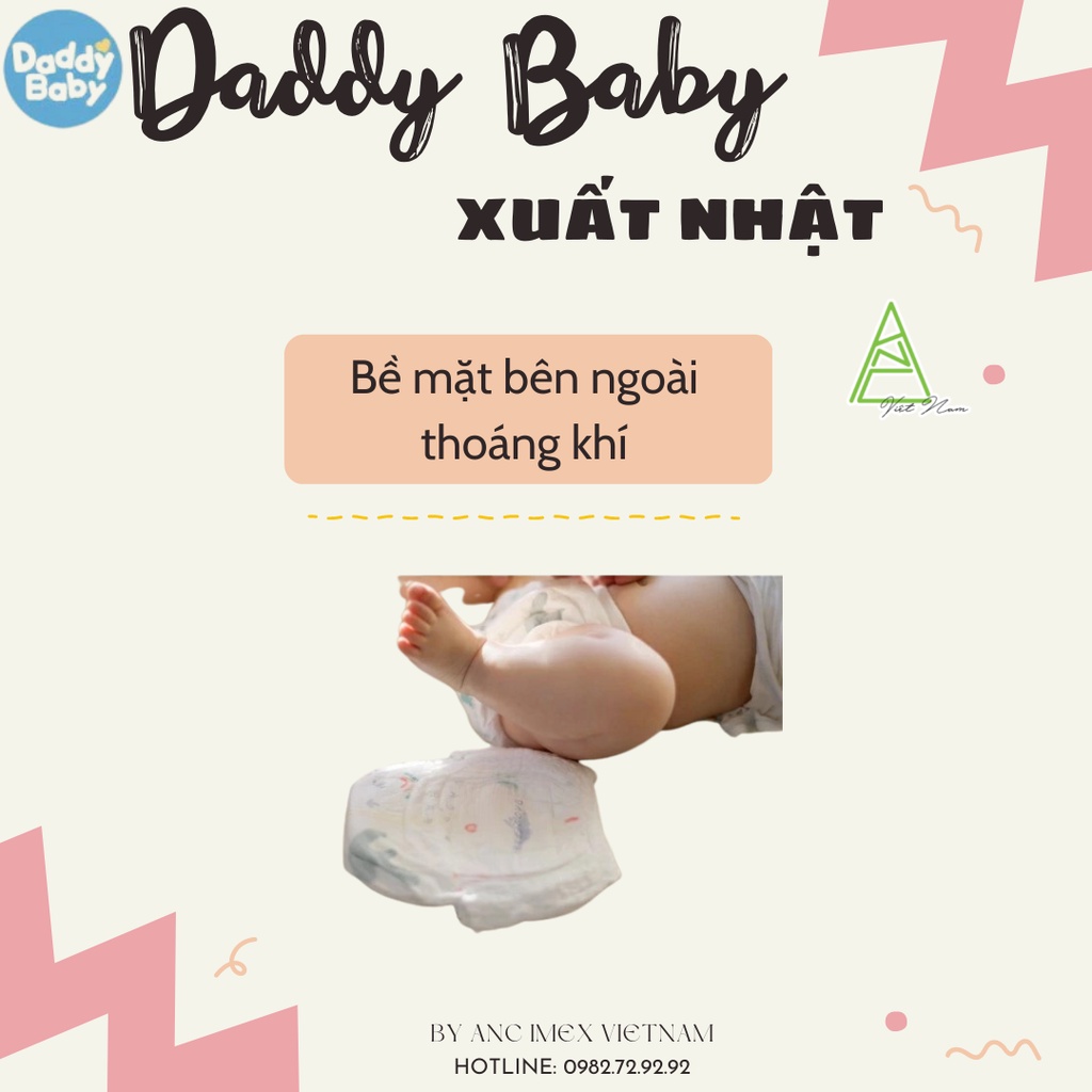 ⚡TẶNG QUÀ⚡Bỉm DADDY BABY nội địa HÀN QUỐC, Bỉm DADDY BABY xuất Nhật CAO CẤP S28/M24/L20/XL18/XXL17