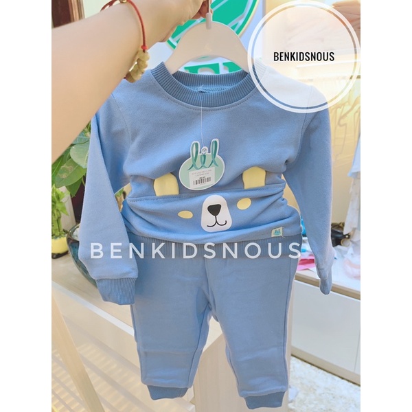 LITTLE LOVE - Bộ dài tay nỉ da cá Little love - Lil cho bé trai/bé gái