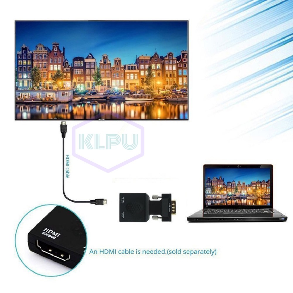 Dây cáp chuyển đổi cổng VGA sang HDMI chuyên dụng