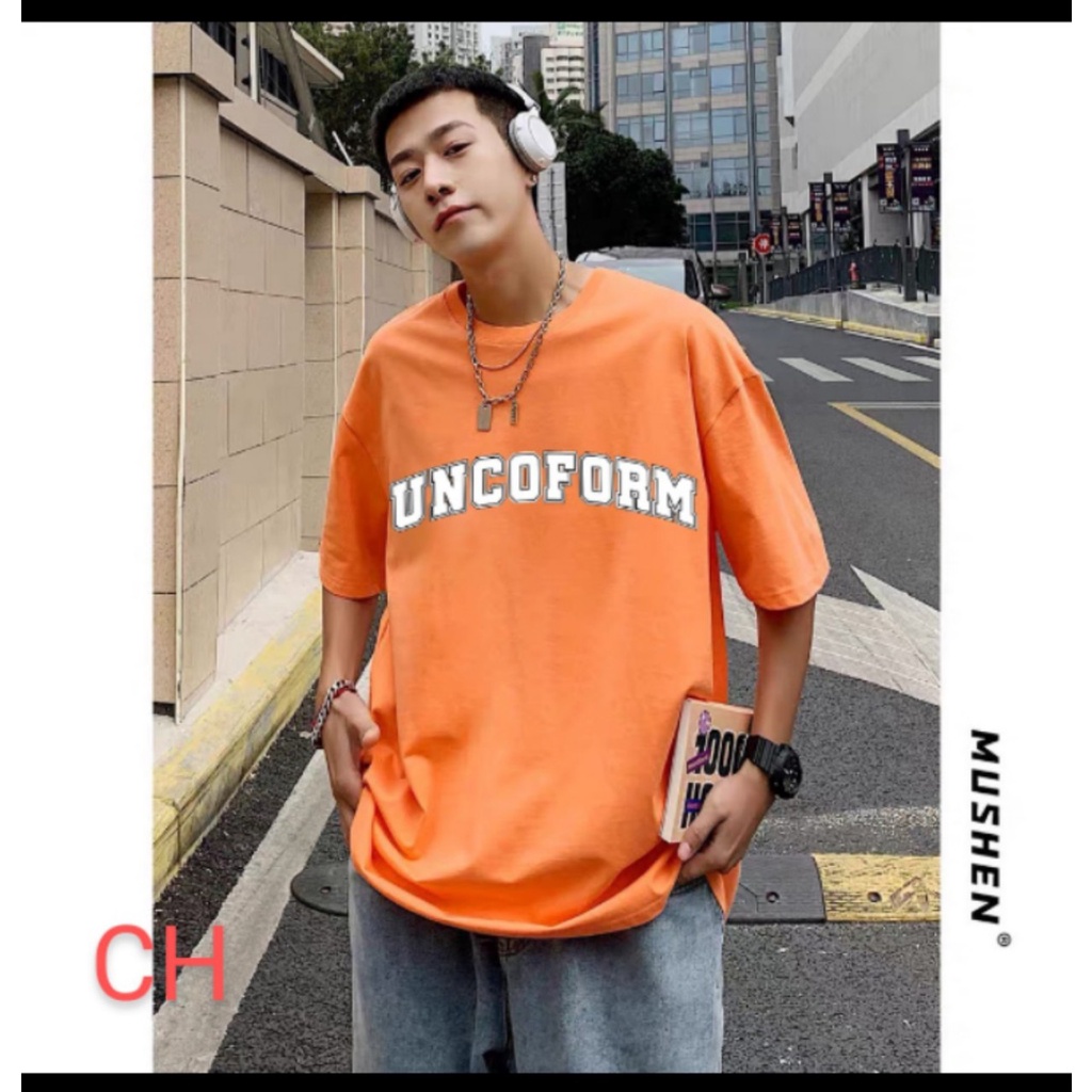 Áo phông  UNCOF Chất cotton su Form thụng unisex