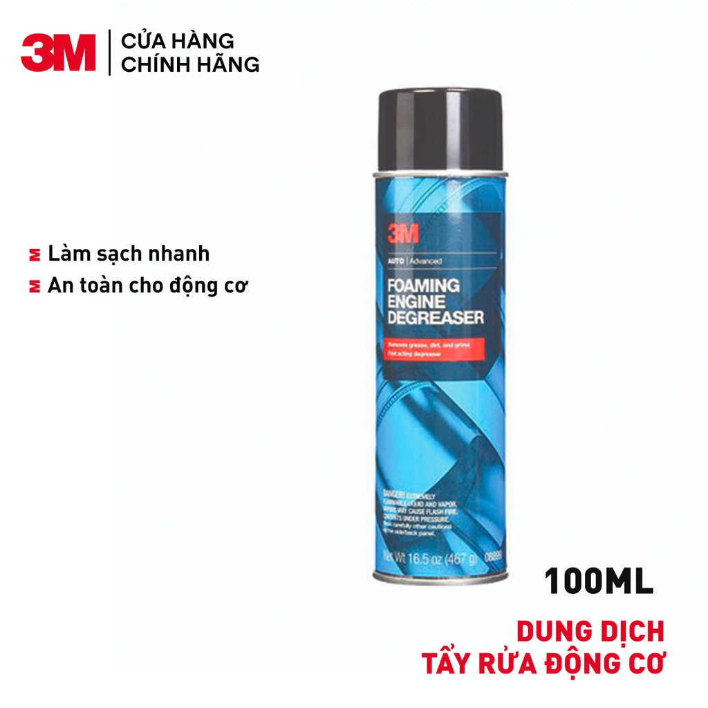 Dung dịch tẩy rửa động cơ 3M 08899 467g -  Voucher 20k đơn hàng từ 299k