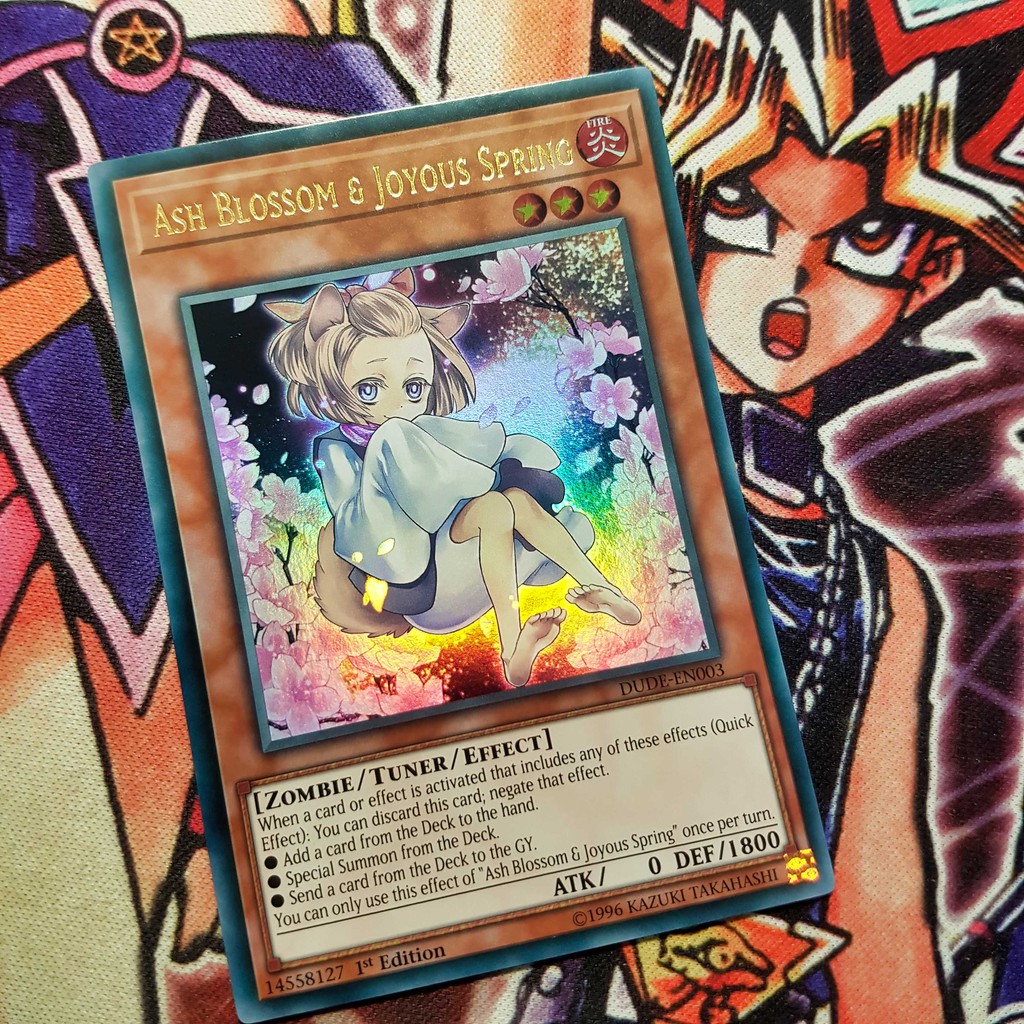 Thẻ bài Yugioh chính hãng | Ash Blossom & Joyous Spring | DUDE Ultra Rare