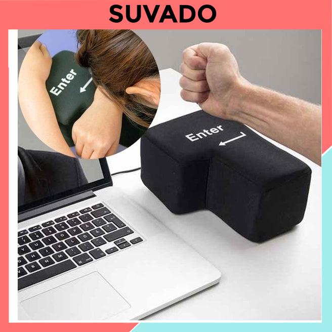 Nút Enter khổng lồ xả Stress, kiêm gối ngủ văn phòng, giảm căng thẳng Đồ Chơi Xả Tức giận Cho Game Thủ SUVADO