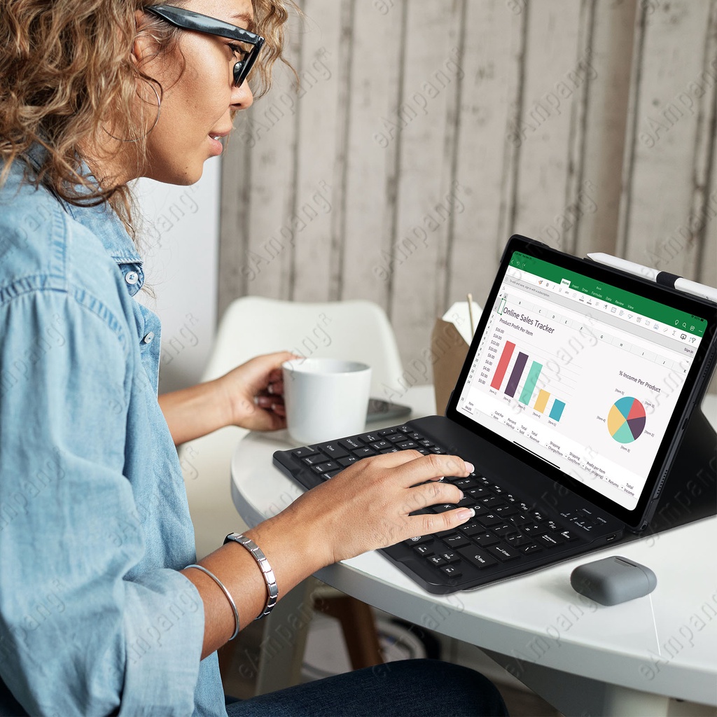 Ốp Bao Da Máy Tính Bảng Kèm Bàn Phím Rời Cho Lenovo Xiaoxin Pad 10.6 inch