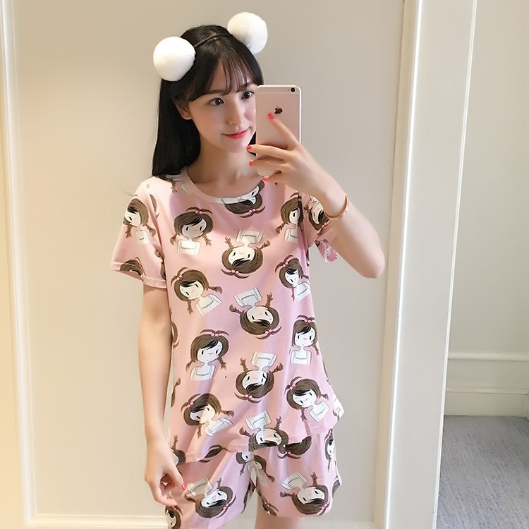 Bộ Mặc Nhà Nữ Đùi Cotton mẫu mới thoải mái cute BMNG7