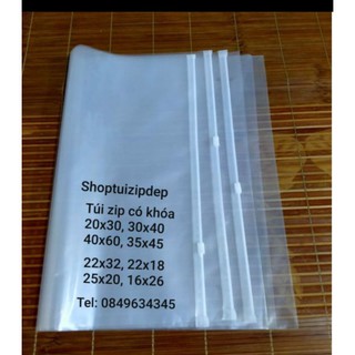 1kg túi zip có Khóa kéo/ túi zip lock loại dày đẹp