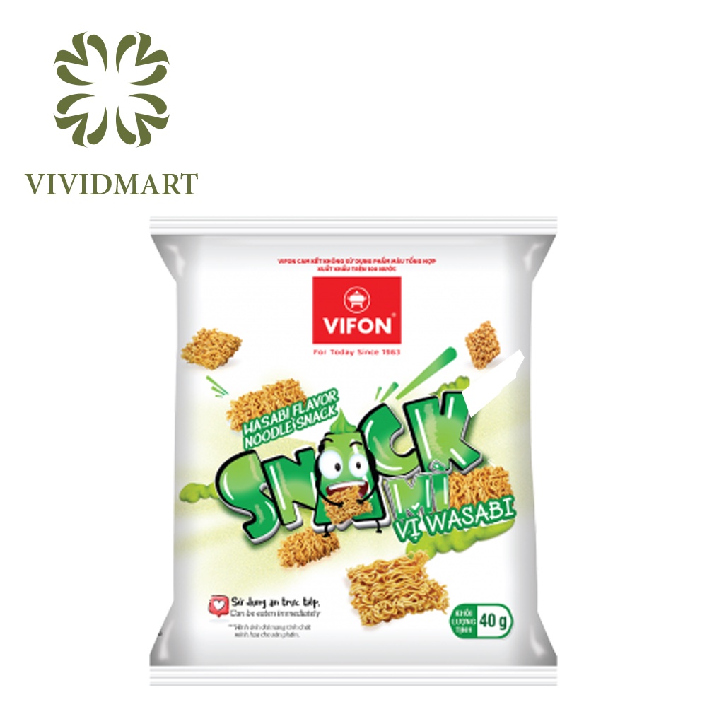 SNACK MÌ ĂN LIỀN / MÌ TRẺ EM 5 VỊ BÒ NƯỚNG, BƠ TỎI, PHÔ MAI / PHOMAI, WASABI, HẢI SẢN CHUA CAY -Gói 40g