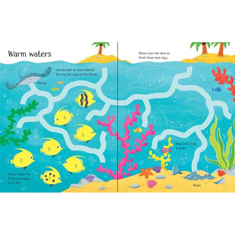Sách - Anh: Wipe-Clean: Under the Sea Activities
