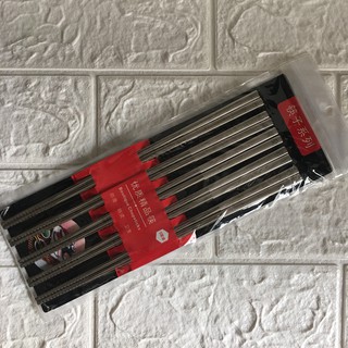 Set 5 đôi đũa inox 304 khác hoa văn cao cấp