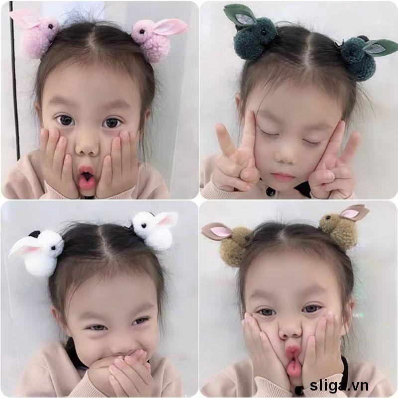 💌Kẹp tóc họa tiết chú thỏ hoạt hình phong cách Hàn Quốc dễ thương cho nữ