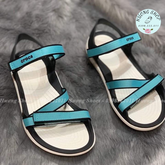 Sandal nữ, xăng đan quai mảnh Webbing cao cấp form ôm chân, siêu mềm nhẹ màu xanh ngọc
