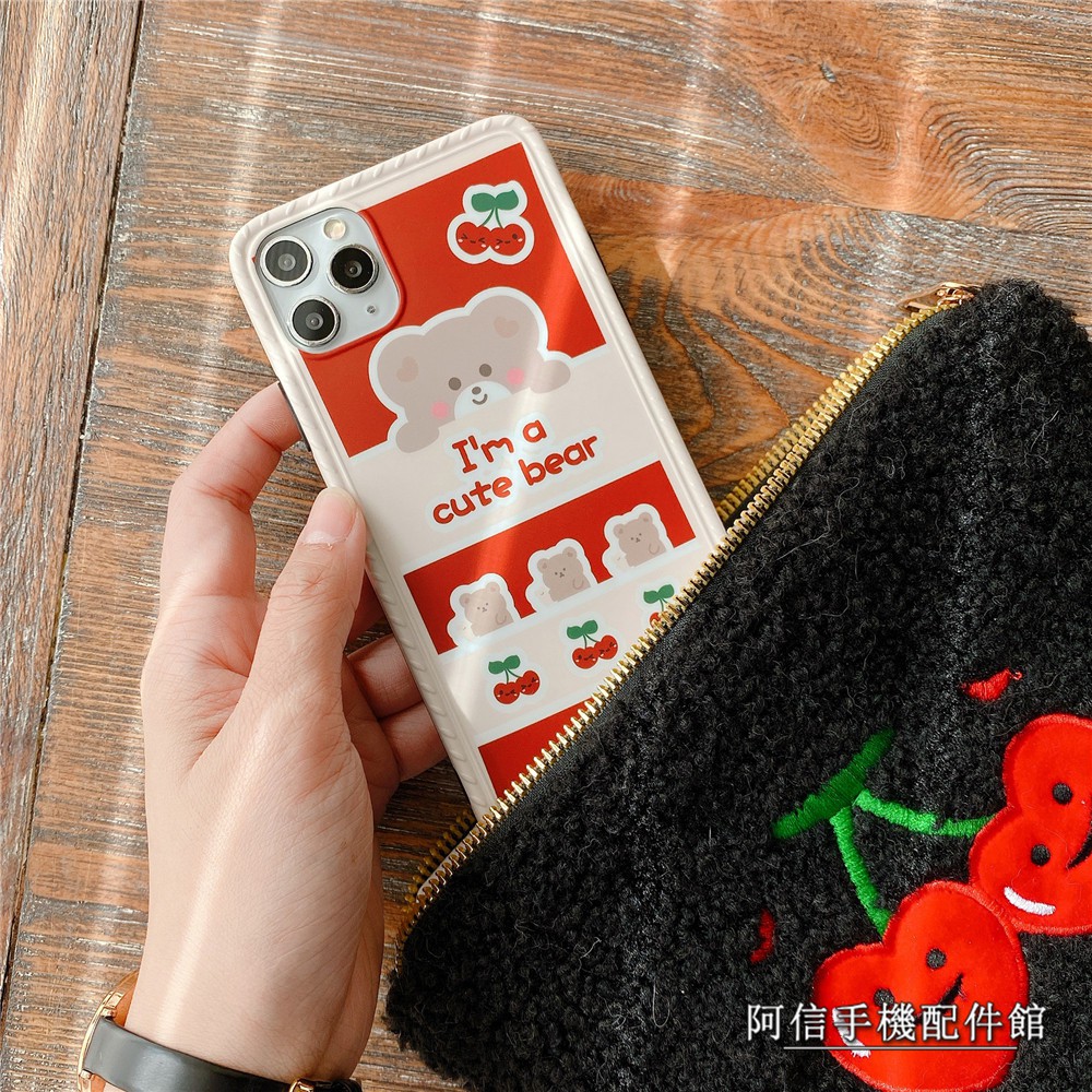 Ốp Điện Thoại Mềm Hình Gấu Đáng Yêu Cho Iphone 11 Pro Xr I 7 I 8 Plus Xs Max | BigBuy360 - bigbuy360.vn