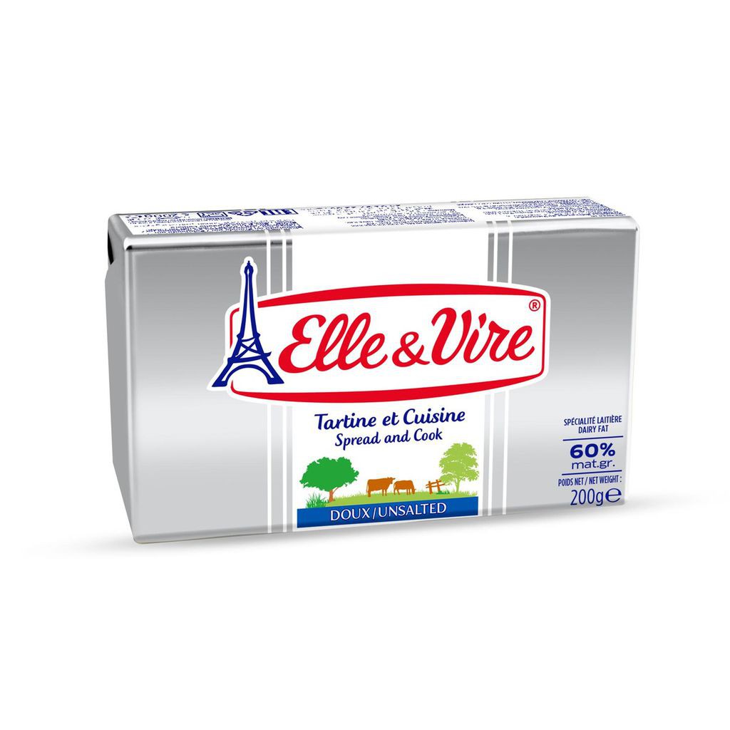 Bơ lạt 60% béo Elle &Vire 200g