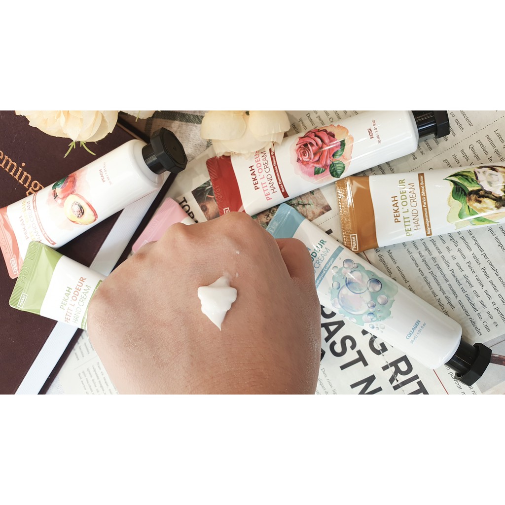 Kem dưỡng da tay collagen PEKAH PETIL L’ODEUR HAND CREAM ❤️ 𝑭𝑹𝑬𝑬𝑺𝑯𝑰𝑷 ❤️ Kem dưỡng da tay Hàn Quốc 30ml | BigBuy360 - bigbuy360.vn