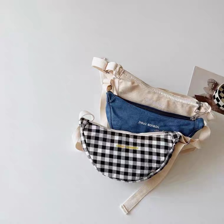 Túi đeo chéo thời trang vải cho bé trai bé gái