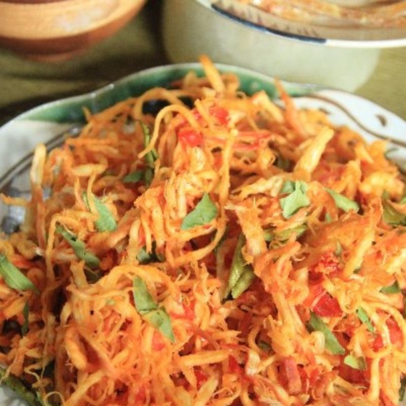 Mực thái vị cay sợi tẩm lá chanh 280gr | BigBuy360 - bigbuy360.vn