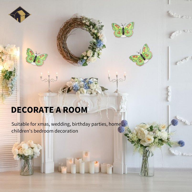 Đèn Ngủ Led Hình Bươm Bướm Nhiều Màu Sắc Lấp Lánh