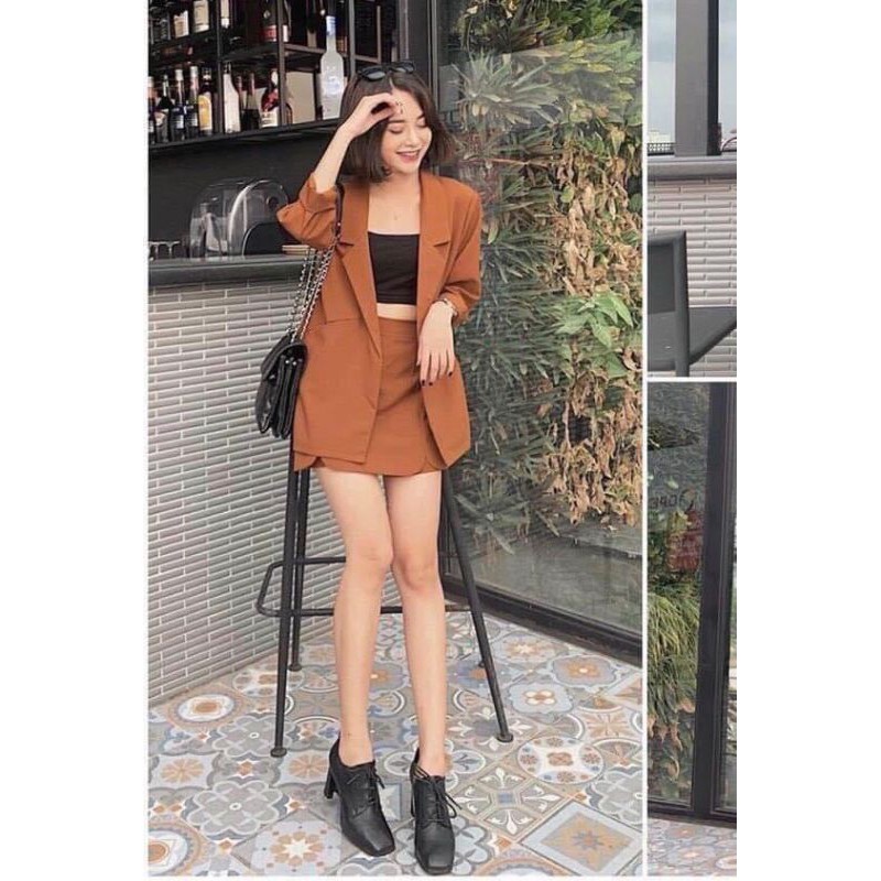 [Mã WAMT1505 giảm 10K đơn 0K] [WAMT1505 - giảm 10K cho đơn bất kì] Sét áo nâu chân váy siêu hot kèm video và ảnh thật | BigBuy360 - bigbuy360.vn