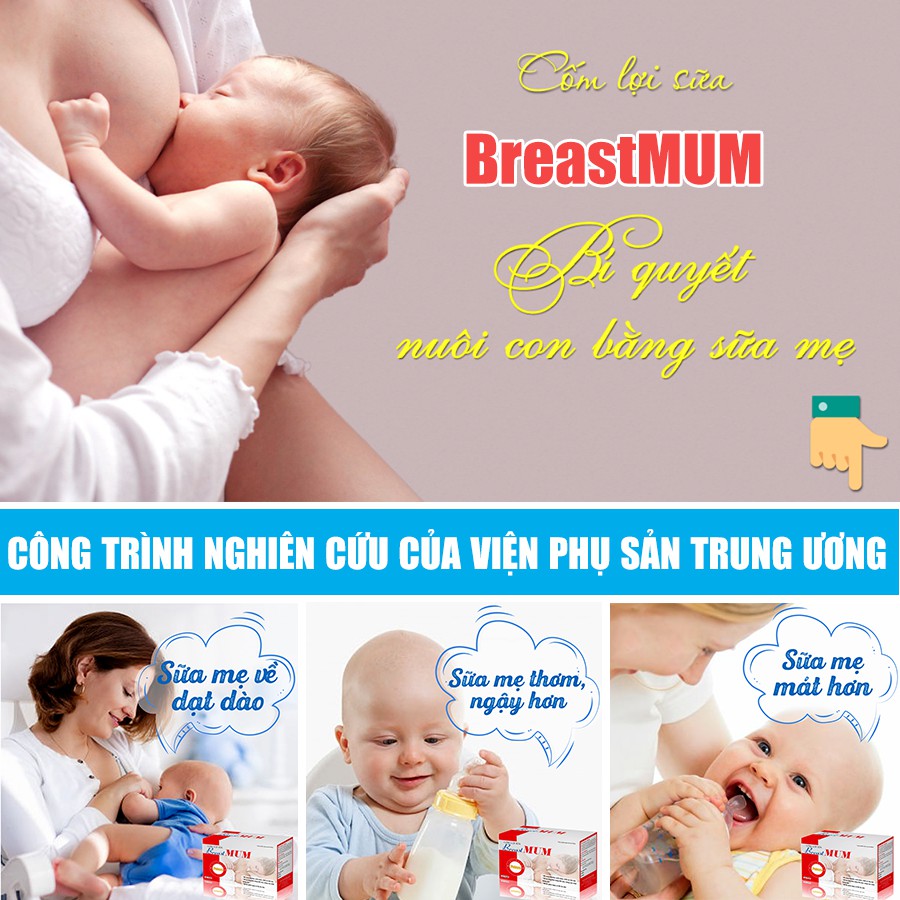 [Viện sản Trung Ương] Cốm lợi sữa BreastMum – Sữa về tràn trề sau 3-5 ngày - Tăng cường số lượng và chất lượng sữa mẹ