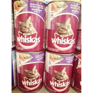 Thức ăn mèo vị cá thu và cá mòi dạng lon 400gr whiskas