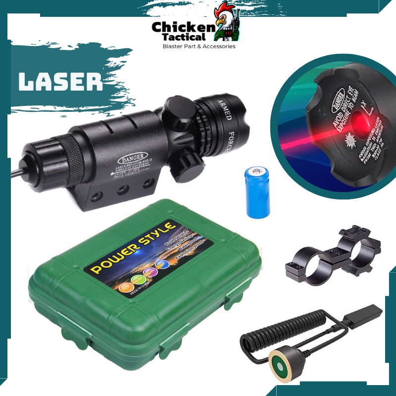 Laze tia sáng đỏ công suất cực mạnh phiên bản đầy đủ phụ kiện laser 804