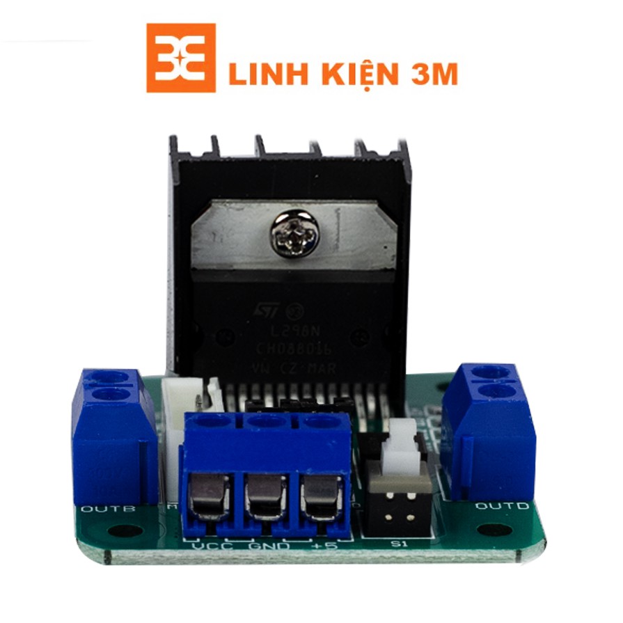 MODULE ĐIỀU KHIỂN ĐỘNG CƠ L298 XANH