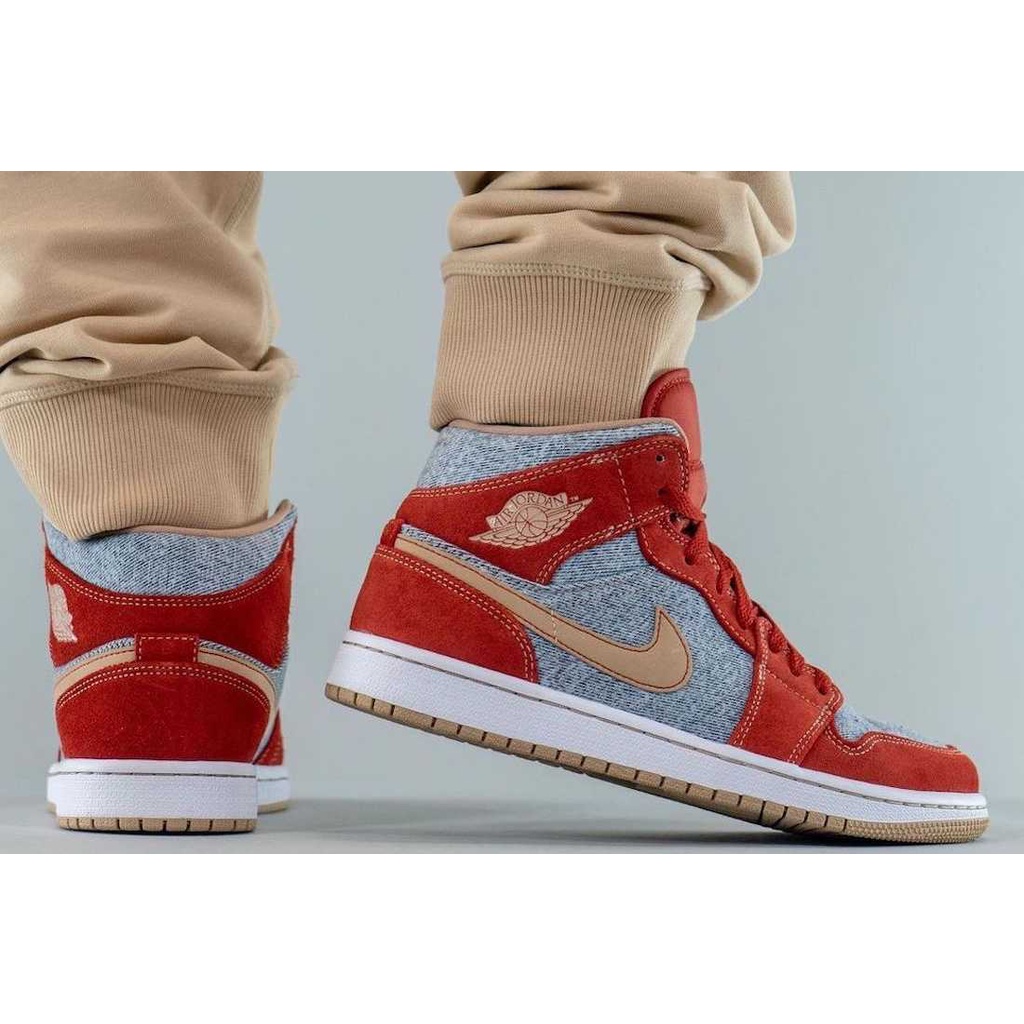 (AUTHENTIC 100%) Giày NIKE AIR JORDAN 1 MID "DENIM" (DM4352-600)