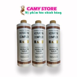  Hấp Tóc Keratin Nano Complex   Hấp Nano Xám  - Chuyên Phục Hồi Tóc Nát Cháy 1000MLl 